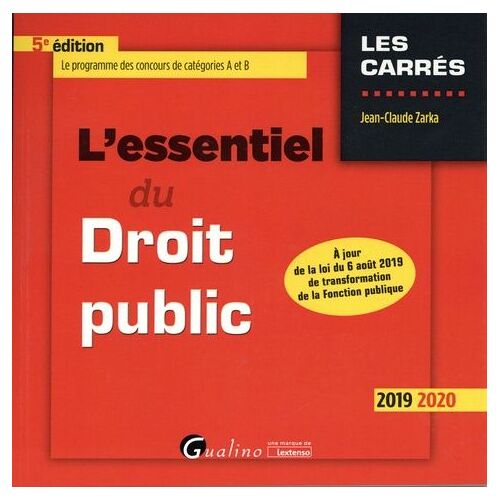 L'essentiel Du Droit Public