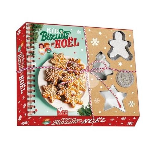 Petits Biscuits De Noël - Coffret Avec3 Emporte-Pièces, 1 Tampon Alimentaire En Bois Pour Décorer Tes Biscuits