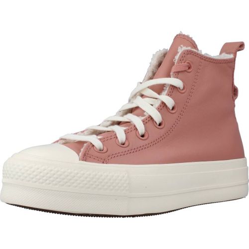 Converse Lift Platform Lined Leather Colour Rose