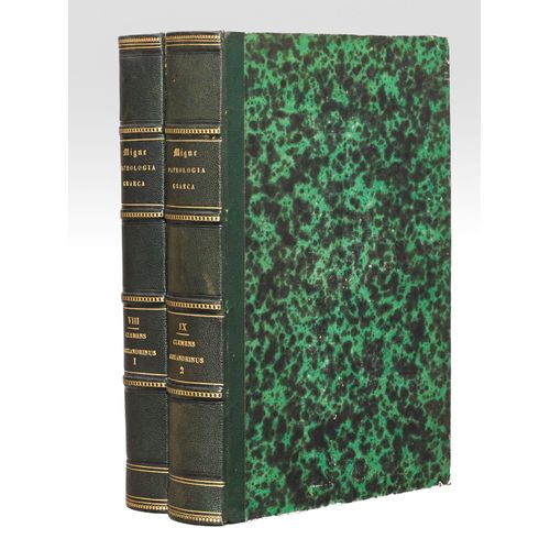 Clementis Alexandrini Opera Quae Extant Omnia (2 Tomes - Complet) Tomus Prior & Posterior [ Patrologia Graeca Tomus Viii & Ix ]