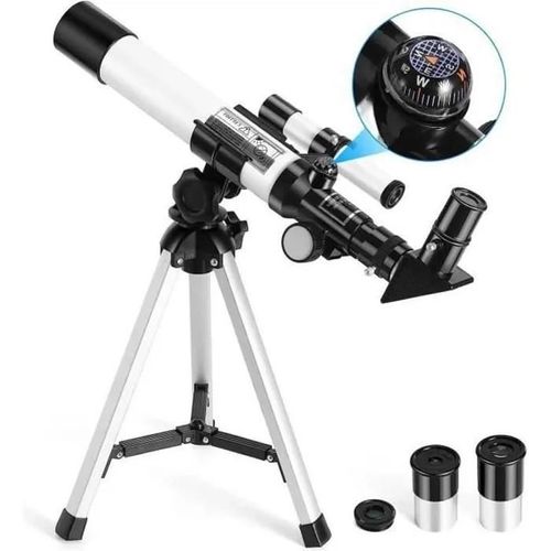 Télescope Pour Enfants -Télescope Portable Astronomique Avec Boussole Et Télescope Réfracteur Trépied Pour Enfants Et Débutants A5