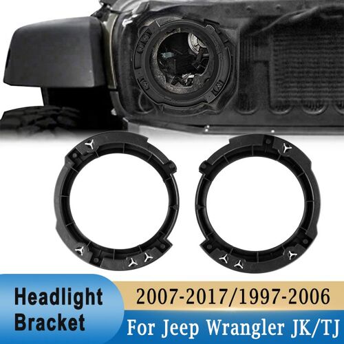Supports De Phares Led Pour Jeep Wrangler Jk 2007 ¿ 2017 / Tj 1997 ¿ 2006, 2 Pièces, 7 Pouces