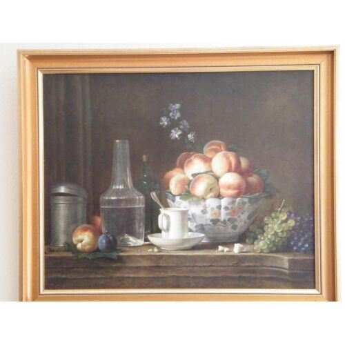 Reproduction Sur Toile Aux Pêches Roland De La Porte