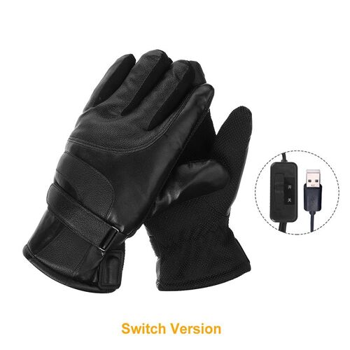 Gants Chauffants Électriques Usb, 1 Paire, Pour Cyclisme D'hiver, Coupe-Vent, Pour Écran Tactile, Gants Chauds, Équipements De Moto