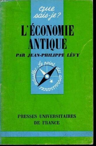 Que Sais-Je? N° 1155 L Économie Antique