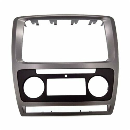Panneau De Cadre D'autoradio Fascia 2 Din, Garniture Intérieure De Tableau De Bord Dvd Pour Volkswagen Pour Vw Touran Caddy Seat Pour Skoda Fabia Octavia 2