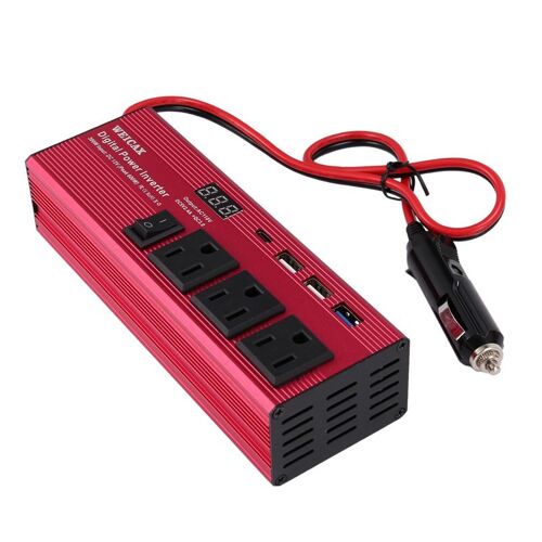 Onduleur Solaire À Onde Sinusoïdale 300w, 12v Dc À 110v Ac, 120v, Convertisseur De Puissance Pour Voiture, Avec Prise Usb Et Prise Us