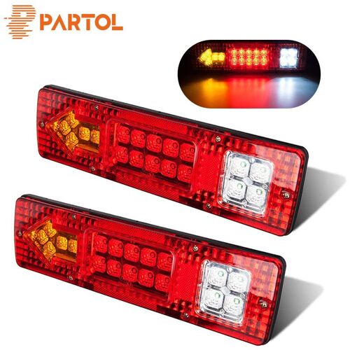 Indicateur De Feu De Remorque Led Rouge Jaune Blanc, Pour Camions, Caravanes, Camping-Car, Bus