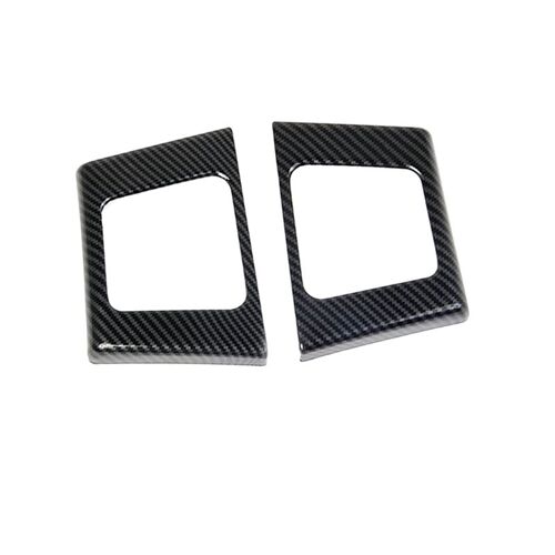 Garniture De Panneau Porte-Gobelet De Poignée De Porte Arrière, Accessoires D'intérieur Pour Ford F150 2021 +, Abs En Fiber De Carbone