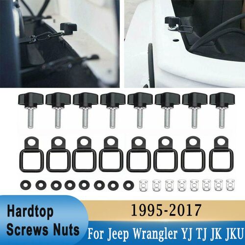 Vis Et Écrous De Fixation À Anneau En D Pour Jeep Wrangler Yj Tj Jk Jku 1995 ¿ 2017, 8 Pièces, Démontage Rapide