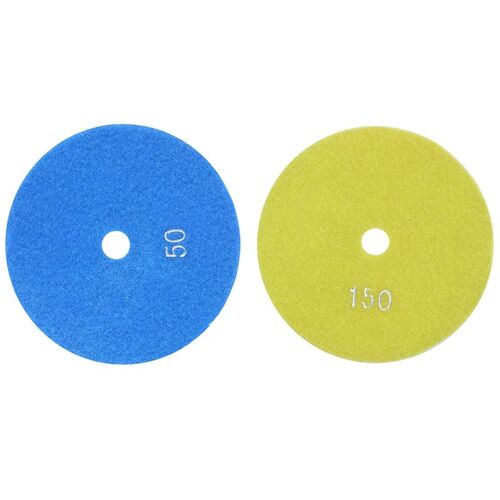 Tampons De Polissage Diamant Humide, 2x5 Pouces, 125mm, Grain De Marbre, Granit, 50 Et 150