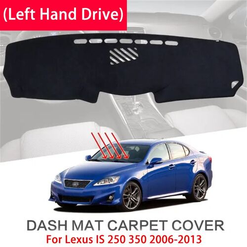 Tapis De Tableau De Bord En Polyester Antidérapant, Noir, Pour Lexus Is 250 350 2006-2013