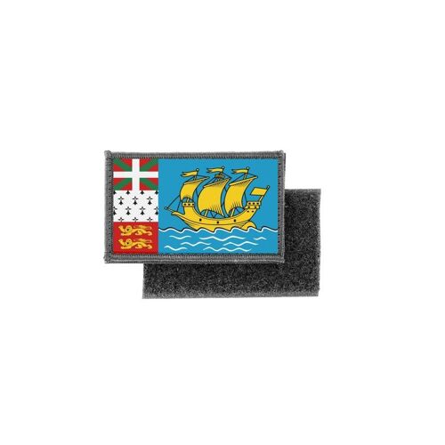Patch Ecusson Imprime Badge Drapeau Saint Pierre Et Miquelon