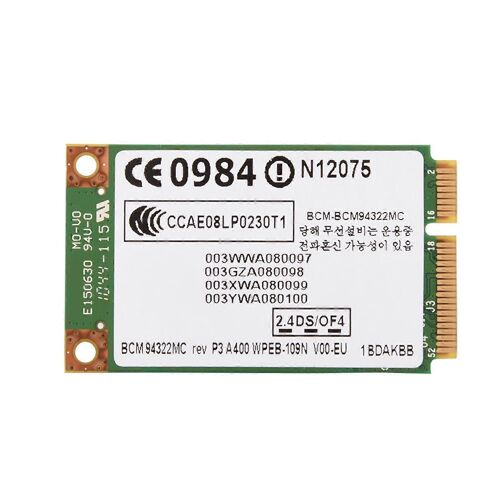 Mini PCI professionnel 2.4G + 5G double bande ? E Carte sans fil WIFI pour HP MAC DELl Acer