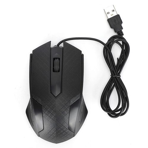 Outil d'ordinateur portable de bureau professionnel de souris filaire 2400dpi conception d'ingénierie humaineBlack Q57