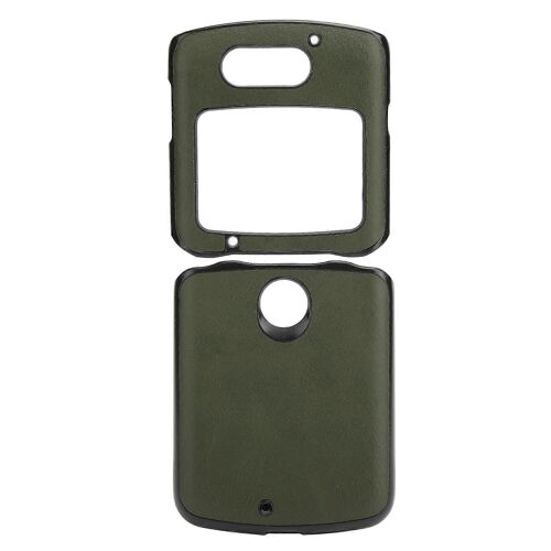 Étui De Protection Pour Téléphone Portable Coque De Couverture En Cuir Antichoc Pour Motorola Razr 5ggreen