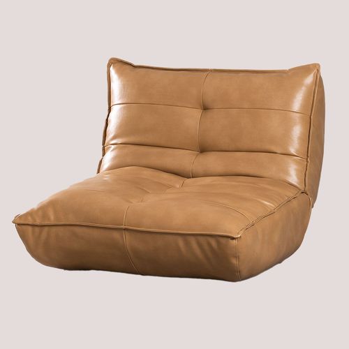 Fauteuil Inclinable En Similicuir Mati Camel