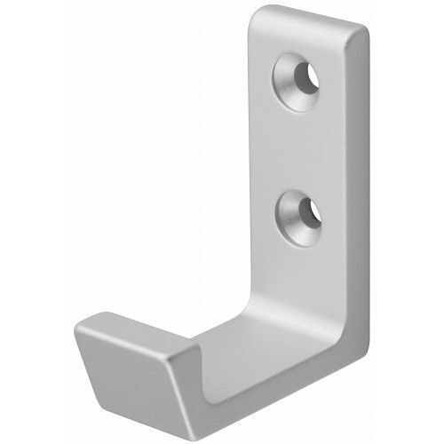 Crochet portechapeau-aluminium extrudé-argent mat HERMETA