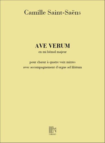 Ave Verum En Mi Bemol Majeur, / Conducteur