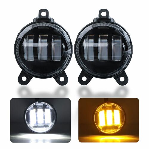Phares Antibrouillard Led, 30w, 9-32v, 3.5 Pouces, Étanche Ip67, Blanc Et Jaune, Pour Chevrolet Niva, Gazelle, Lada, Aurora, 2170