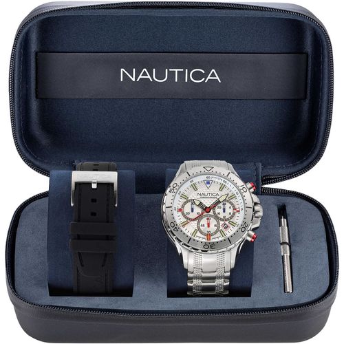 Montre Chronographe Homme Nautica Nst Chrono Classique Cod. Napnsf205 Nautica