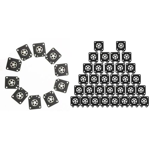 20 Pièces De Joints De Membrane Et 32 Pièces De Plaquettes De Membrane De Carburateur, Pièces De Réparation, Mesure Joints De Membrane