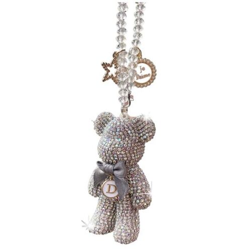 Pendentif En Forme D'ours Incrusté De Diamants, Pendentif De Rétroviseur De Voiture, Accessoires D'intérieur De Voiture, Pendentif Personnalisé