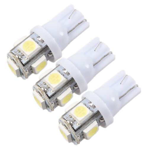 Stock De Remplacement Blanc De 90 Pièces, Ampoule Led T10 168 2825 W5w 5050 5 Smd, Éclairage Intérieur De Voiture 12v
