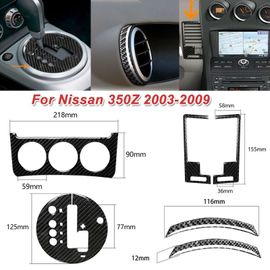 Autocollant Intérieur De Voiture En Fiber De Carbone, Pour Nissan 350z De 2003 À 2009