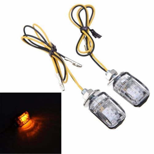 Clignotants De Moto 12v Mini 6 Led, 2 Pièces, Clignotants, Ampoule