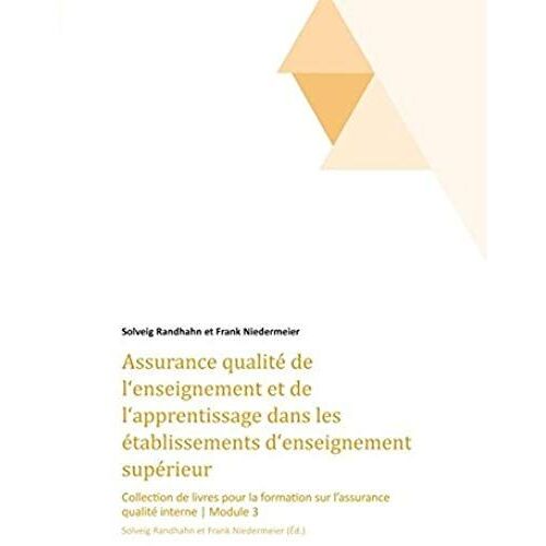 Assurance Qualité De L'enseignement Et De L'apprentissage Dans Les Établissements D'enseignement