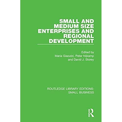 Small And Medium Size Enterprises And Regional Development