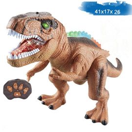 Dinosaure Télécommandé Enfant, Dinosaure Jouet Réaliste Pour Garçons Filles, Robot Dinosaure Avec Rugissement De Marche Et Lumière Led