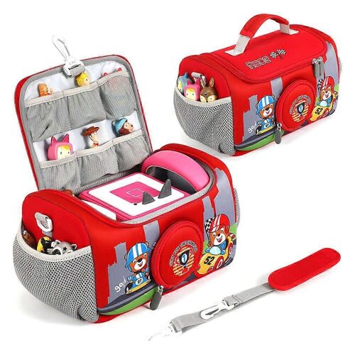Sac de rangement pour lecteur Toniebox, neuf et de haute qualité (rouge)