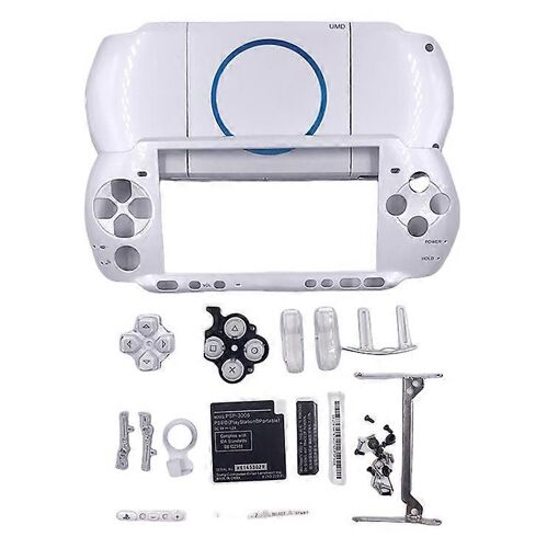 Étui De Remplacement Pour Psp, Ensemble Complet D'accessoires De Qualité Originale Pour Psp 3000, Nouveau Modèle 095 (Blanc)