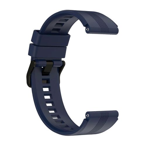 Bracelet De Montre En Silicone 22 Mm, Boucle En Acier Inoxydable, Pièce De Rechange Pour Honor Watch Gs3 (Bleu Nuit)