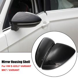 Gauche Et Droite Rétroviseur Couvre Casquettes Pour Vw Golf Mk7 7.5 Gti 7 7r Housse De Protection Noir Brillant Rétroviseur D'aile De Porte Couvre