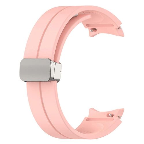 Bracelet De Montre En Silicone Pour Samsung Galaxy Watch 5 Pro, Boucle Déployante, Accessoire De Remplacement (Rose Clair)