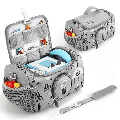 Sac de rangement pour lecteur Toniebox, neuf et de haute qualité (gris)