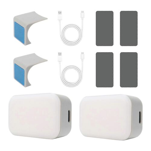 Lumière de remplissage magnétique pour DJI Osmo Mobile 7/6/5, diffusion en direct sur téléphone portable, accessoires de lampe de poche pour photographie de beauté (2 pièces)