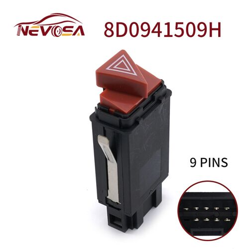 Joli De Clignotant Avec Clignotants Pour Audi Horizon, Lumière De Danger D'urgence, Accessoire De Commande, 8d0941509h 4b0941509c