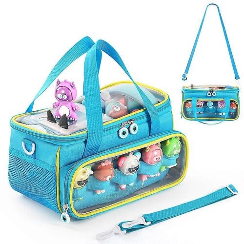 Étui de rangement pour Toniebox, figurines Tonie, kit de démarrage Toniebox, sac de rangement à couvercle transparent
