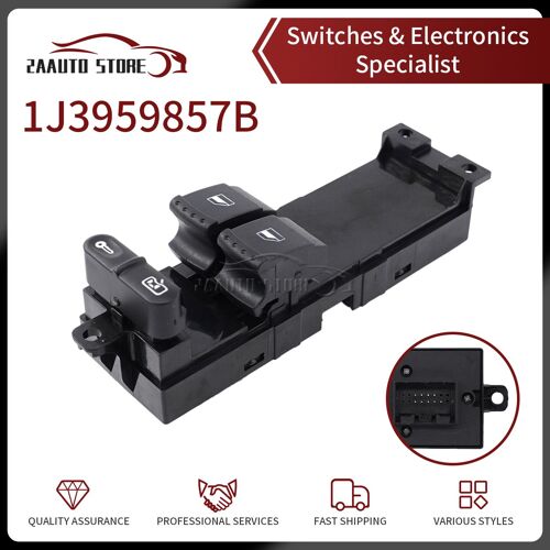 Interrupteur De Commande Côté Conducteur, Verrouillage De Porte, Pour Volkswagen Vw Bora Golf 4 Passat 3b 3bg Seat Leon Toledo