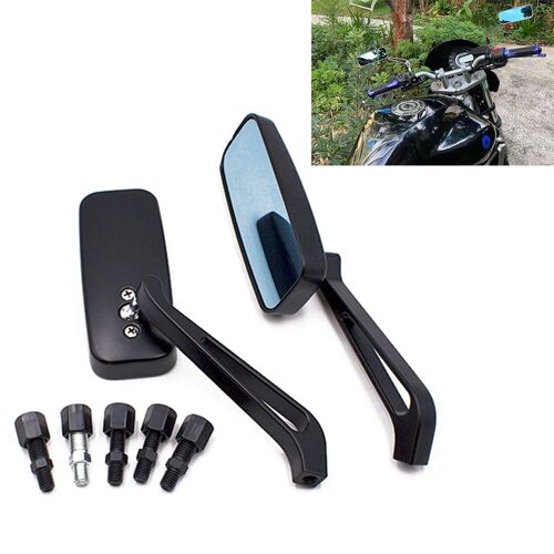 Rétroviseurs Latéraux De Moto Universels, 8mm Et 10mm Pour Harley Honda Yamaha Kawasaki Fellow Can Vn 800 900 1500 1600 1700 2000