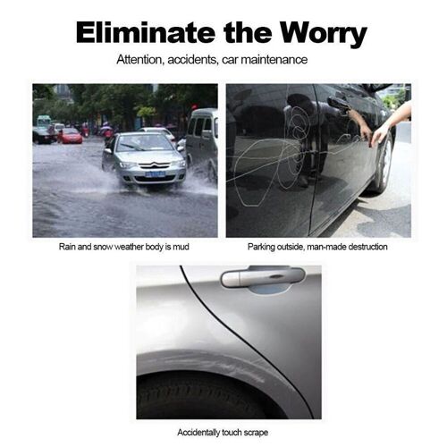 Film De Protection En Vinyle Transparent Pour Pare-Choc De Voiture, 300cm X 15cm, Autocollant Anti-Rayures