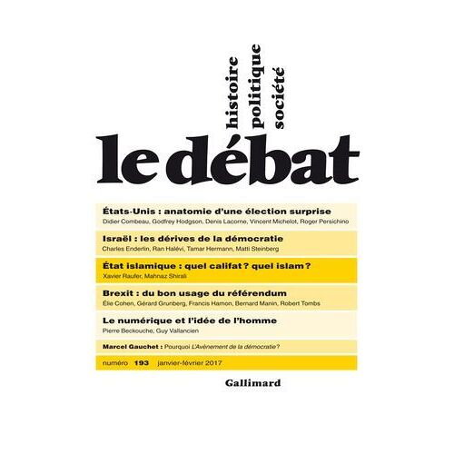 Le Débat N° 193 (Janvier - Février 2017)