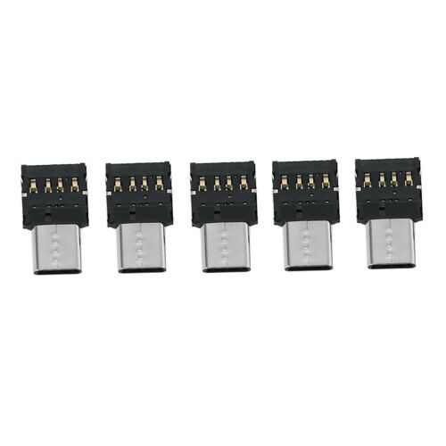 Adaptateur Ultra Mini type-c USB-C vers USB 2.0 OTG, 5 pièces, pour tablette de téléphone portable, câble USB et disque Flash