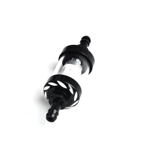 Filtre À Carburant Lavable 8mm, Accessoires Chrome Et Verre, Filtre À Diesel En Ligne, Pièces De Rechange Pour Moto