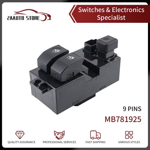 Car Master Power Lifter Switch Button, 1994, 1995, 1996, 1997, 1998, 1999, Mitsubishi Pajero Ii, Mb781925