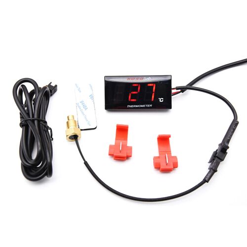 Mini Thermomètre Koso Pour Moto, Jauge De Température D'eau Pour Xmax300 Cb400 Mt 07 09 + Capteur De Température Koso